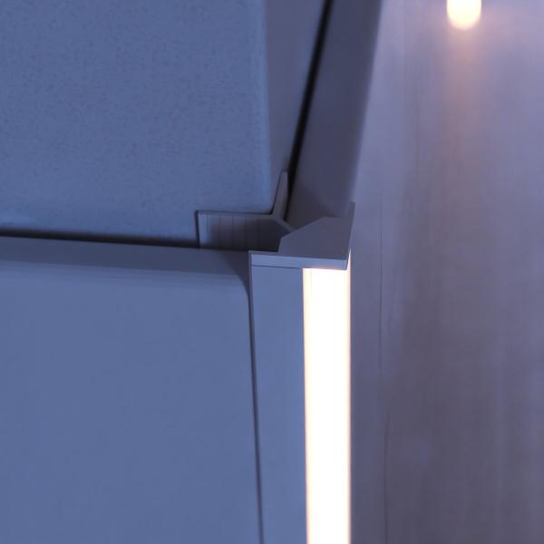 Dekorative LED Eckleiste für Außenecken